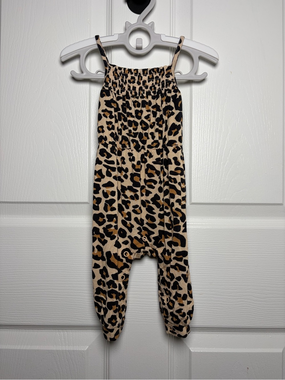Posh Peanut Lana Leopard Bamboo Jumpsuit Romper 0-3M